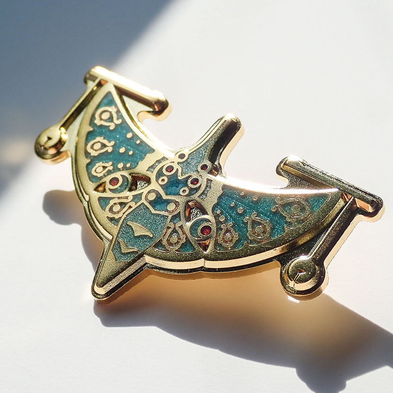 『劇場版モノノ怪 第二章 火鼠』 京七宝帯留めブローチ